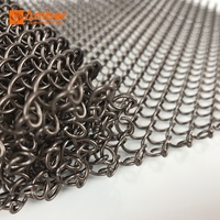 Rideau métallique flexible en acier inoxydable et aluminium, maille décorative personnalisée pour séparateurs de pièce