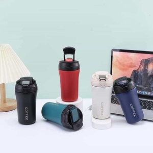 Simple 304 Stainless Steel Coffee <b>Mug</b> Portable Car Thermos Business Office Gift Dual-Drink <b>Mug</b> - Product Image 1
