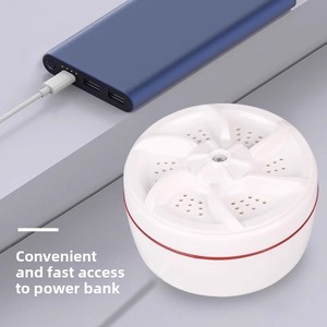 Lavadora Turbo Portátil <span class=keywords><strong>Casera</strong></span>, Mini Pulsador, Bajo Ruido, Desinfección con Oxígeno Activado, Limpieza Rápida, Máquina para Lavar Calcetines - Product Image 4