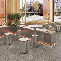 Chaises de luxe modernes en cuir nordiques industrielles de Dinning de meubles de restaurant pour des cafés