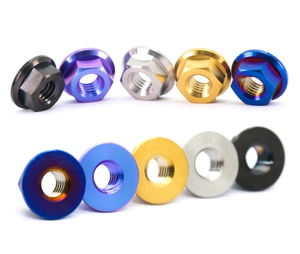 Tuerca hexagonal de seguridad mecanizada por CNC, anodizada/galvanizada a medida, M5 M6 M8 M36, chapada en zinc para aplicaciones automotrices - Product Image 1