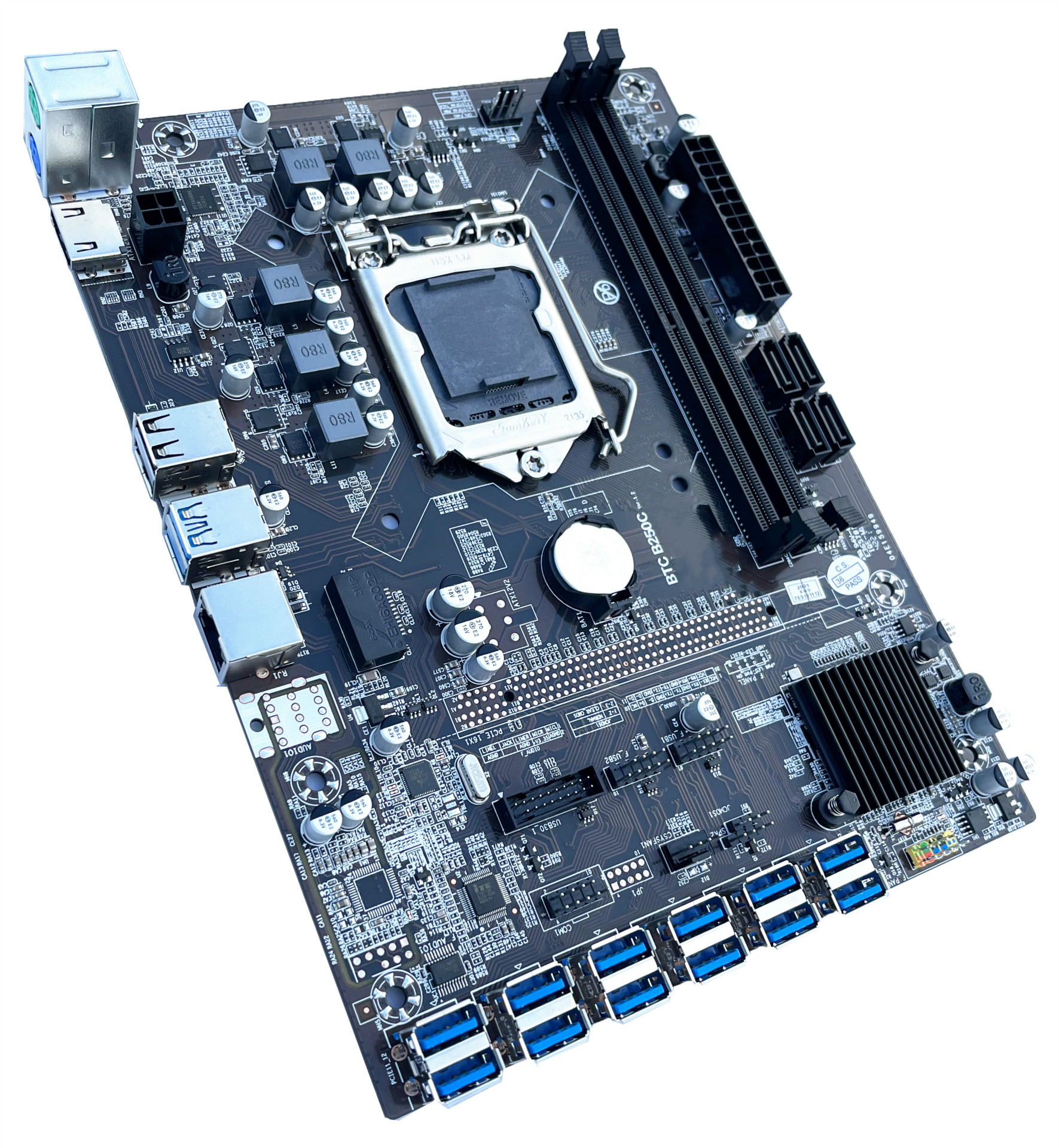 USB материнская плата OEM B250, профессиональная материнская плата LGA 1151, десктопная материнская плата 12 gpu для компьютера, материнская плата GPU