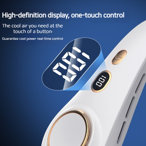 Neck fan charging summer digital display electric ventilation bladeless neck belt fan neck cooling fan - Product Image 5