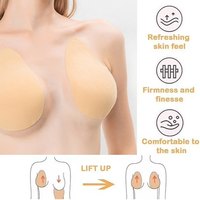 Gran oferta transfronteriza, finas, antiexposición, invisibles, transpirables, cubiertas para pezones, almohadillas para levantar el pecho de busto grande sin costuras