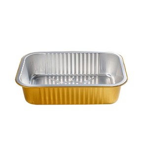 Lonchera Bento Cuadrada de Papel de Aluminio para Barbacoa, Engrosada, Resistente a Altas Temperaturas, Calentable, Ecológica, de Gran Capacidad - Product Image 5