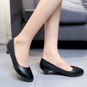Zapatos <span class=keywords><strong>de</strong></span> vestir <span class=keywords><strong>de</strong></span> piel sintética con suela blanda para mujer, ideales para entrevistas, cómodos para estar <span class=keywords><strong>de</strong></span> pie mucho tiempo, sin cansancio en los pies. - Product Image 2