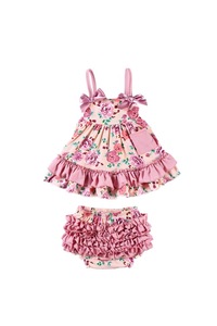 Rosa lindo niños Boutique niño trajes de chica de bebé recién nacido ropa de bebé conjunto - Product Image 3
