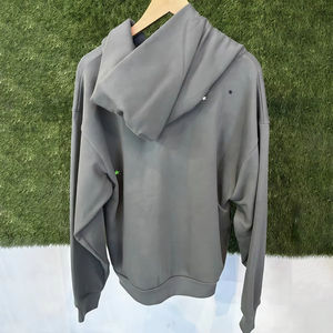 Sudadera con Capucha Oversize de Forro Polar Unisex para Invierno, Suministro Directo de Fábrica OEM, Patrón Liso, Tejido de Punto, Tallas Grandes, Antiencogimiento - Product Image 2