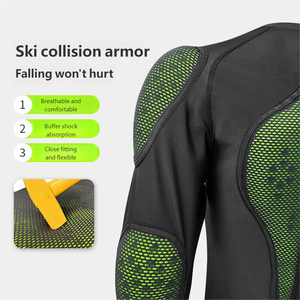 OSR jaket olahraga tahan air bernapas, perlengkapan pelindung punggung elastis bahan karet alami tahan benturan - Product Image 4