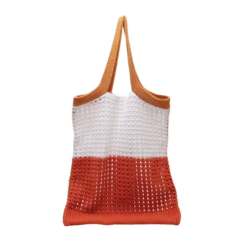Fashion Hollow Woven Women's Shoulder Bags Designer Knitting Large Capacity Tote Handbags Woven Knitted Tote Beach Bag 2022