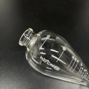 Tubo de vidro para centrífuga de vidro, tubo de vidro para teste de partículas magnéticas transparente em forma de pêra, <span class=keywords><strong>100ml</strong></span> para uso em laboratório - Product Image 4