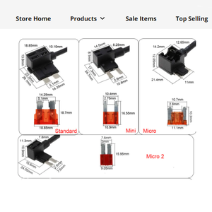 12V 24V <span class=keywords><strong>Mini</strong></span> Nhỏ Kích Thước Trung Bình Xe Cầu Chì Chủ <span class=keywords><strong>Add</strong></span>-<span class=keywords><strong>A</strong></span>-<span class=keywords><strong>Circuit</strong></span> Tap Adapter Với 10A Micro <span class=keywords><strong>Mini</strong></span> Tiêu Chuẩn ATM Lưỡi Cầu Chì - Product Image 2