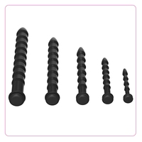 Dilatateur urétral en silicone souple, 5 tailles, bâtonnet œil de cheval, tige pénienne, stimulateur de blocage pour masturbation masculine, cathéter, jouets SM