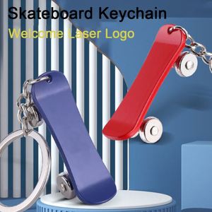 Custom Laser Logo Zinc Alloy Metal Skateboard Keychain 5 Color Option Scooter Saketboard <b>Key</b> <b>Chain</b> - Product Image 4