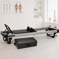 Equipo de Pilates Reformer Premium para Rehabilitación Clínica y Fisioterapia, Portátil y Ajustable, Multifuncional para Estudio