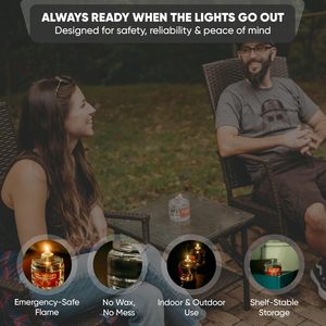 Vela de Supervivencia en Botella, Larga Duración, Excelente Fuente de Luz para Supervivencia, Camping, Apagones y Tranquilidad - Product Image 4