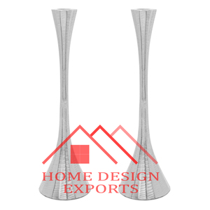 Soporte de mesa decorativo para el hogar de gran venta para decoración para sala de estar 2024 soporte de pilar de vela de aluminio y madera de calidad superior - Product Image 5