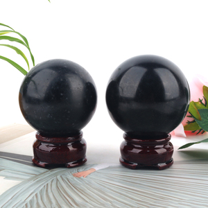 High Quality Natural <b>Crystal</b> Gemstone Hand Polished Black Tourmaline <b>Crystal</b> Sphere for Healing - Product Image 5