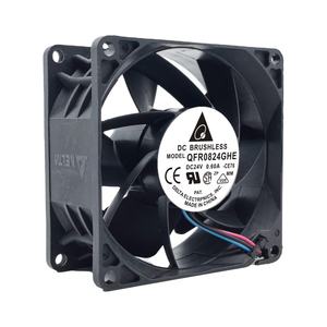 Yepyeni Del---<span class=keywords><strong>ta</strong></span> Soğutma Fanı Uyumlu Schneider İnvertör Sürücü Konektörü QFR0824GHE-CE76 DC24V 0.60A 80mm*80mm*38mm 2500 RPM - Product Image 2