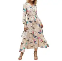 BAIYIMO all'ingrosso personalizzato di alta qualità donne sexy moda maniche lunghe indumento stretto fabbricazione abito formale autunno donna a buon mercato