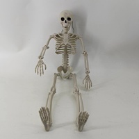 Décoration d'Halloween : Grande figurine humaine squelette géante pour jardin, idéale pour maison hantée