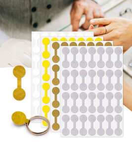 Etiqueta de precio de joyería autoadhesiva en blanco, 100 Uds., etiquetas de precio de papel Tyvek grabables, collares, pendientes, pulseras, etiqueta de identificación de precio - Product Image 1