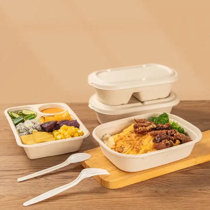 Restaurant Takeaway Clamshell Food Container Biodegradable