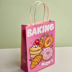 Bolsas de Papel Kraft Reciclado con Asas y Logotipo Personalizado, Bolsas de Compra de Papel Marrón para Regalos de Comida de Lujo, Bolsas Ecológicas al por Mayor - Product Image 3