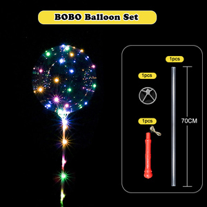 Bán buôn Bobo Ballon 20 inch ánh sáng <span class=keywords><strong>LED</strong></span> bóng cho Giáng sinh Wedding party trang trí - Product Image 3