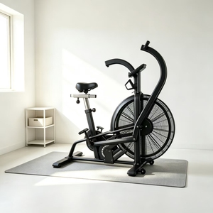 Bicicleta de Resistencia al Viento con Marco Curvo de Acero Grueso, Máquina de Entrenamiento Cardiovascular para Quemar Grasa, Ideal para Apartamentos y Gimnasios Pequeños - Product Image 4