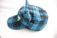 Casquette de baseball unisexe en tissu Oxford 100 % coton, respirante et imperméable, motif petit diable à carreaux de dessin animé mignon, personnalisable, avec lettres