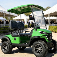 Carrito de Golf Eléctrico de 2 Plazas con Puerta Trasera Abatible para Camioneta, Versión Pickup