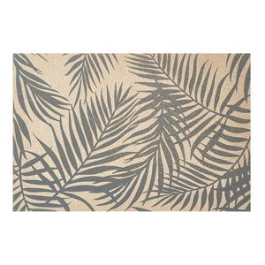 Zeller Present Tischset Palme Polyleinen 45x30cm grau - Product Image 1