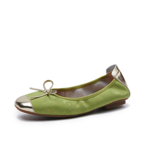 Nouvelles <span class=keywords><strong>ballerines</strong></span> en cuir véritable de style chinois pour femmes, avec bride réglable, fermeture à enfiler, chaussures décontractées pour grand-mère, pour l'automne - Product Image 2