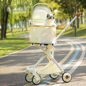 Best Seller hafif evcil hayvan arabası dayanıklı kediler arabası uygun evcil hayvan taşıyıcı tekerlekler ile - Product Image 6