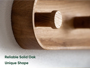 Porte-manteau mural en bois de chêne personnalisé, crochet mural moderne, patère murale minimaliste pour <span class=keywords><strong>entrée</strong></span> - Product Image 3