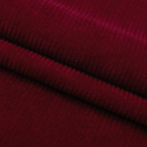 Jaqueta Moletom Infantil Unissex Jiaxing Vermelho Vinho Liso Tingido em Tecido de Veludo Cotelê de Algodão 18 Wales Fio Penteado Pesado <span class=keywords><strong>Anti</strong></span>-Desgaste - Product Image 1
