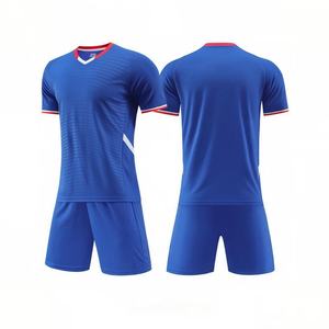 Futbol Formaları Özel Logo Takım Nefes Alabilen Pamuk/Bambu Dijital Baskı Kısa Kollu Unisex Yetişkin Setleri OEM Hizmeti Otomatik - Product Image 1