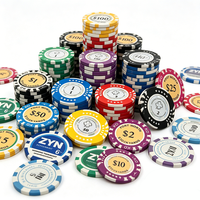 Jetons de poker personnalisés en céramique et ABS de haute qualité, nouvelle collection 2026, avec logo sur mesure, vente en gros