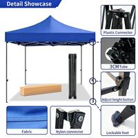 Tente d'exposition imperméable pour salon professionnel avec structure en acier thermolaqué, service de logo et design personnalisés pour le sport et le camping