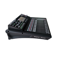 Console de mixage numérique USB 20 canaux PAKLAM AUDIO en métal avec faders motorisés pour scène et mariage, audio professionnel
