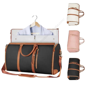 Wholesale Wholesale Leather Multi-Functional Foldable Garment Suit Handbag Travel Storage <b>Bag</b> for Men and Women - Product Image 1