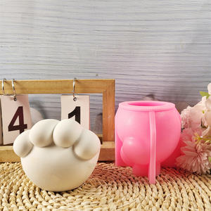 Moldes de fundición de resina hechos a mano para adornos decorativos DIY estilo Ins moldes de Pata de Gato de silicona W0386 - Product Image 4