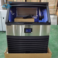 Machine à glaçons en acier inoxydable de 100 kg pour les magasins de boissons et les bars à jus