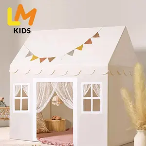 Tenda de brincar Maibeibi LM Kids com tapete acolchoado Tenda infantil Playhouse para crianças Tenda de cama interior para criança