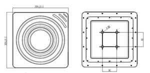 Diseño de Carcasa de ABS Impermeable IP66, Compatible con Lectores de Tarjetas de Control de Acceso de hasta 8 m, Rendimiento Estable de Lectura de Tarjetas - Product Image 3