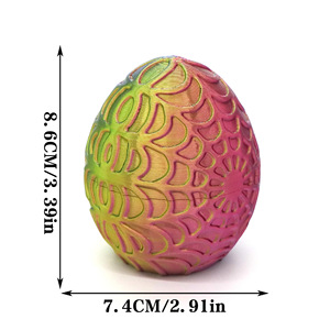 Figurines d'anime imprimées en 3D couleur personnalisée, mini-œuf d'araignée, jouet anti-stress, modèle de collection pour enfants, ornement, décoration de festival - Product Image 2