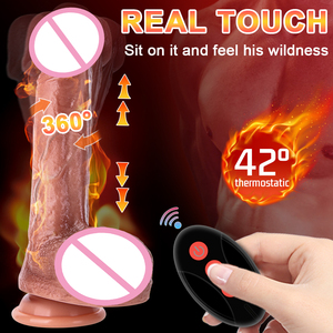 Dildo gonflable réaliste avec design réaliste et testicules pour la masturbation féminine et les aventures intimes - Product Image 1