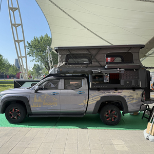 Camper pour pick-up <span class=keywords><strong>avec</strong></span> toit souple - Capacité 2 personnes, charge utile 1000 kg pour le camping en plein air - Product Image 1