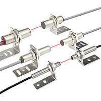 DC 10-30V PNP NPN Red Dot Sight Longue Distance de détection 50M Laiton Nickel Laser industriel à travers le capteur de commutateur de faisceau